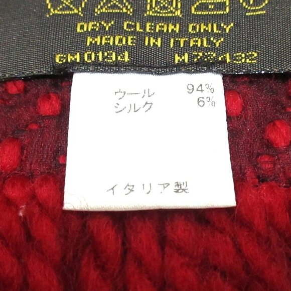 LOUIS VUITTON Eschar Progo Mania Ruby - Scarf 94 Wool 6 Silk 405-071925 - Picture 5 of 7